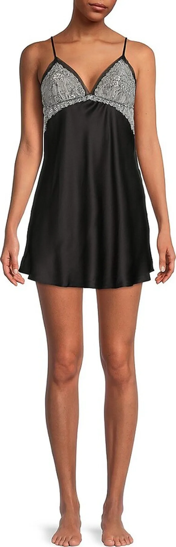 Angelique Charmeuse Lace Chemise