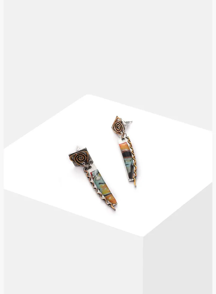 Gold Plated Designer Stone Drop Earrings