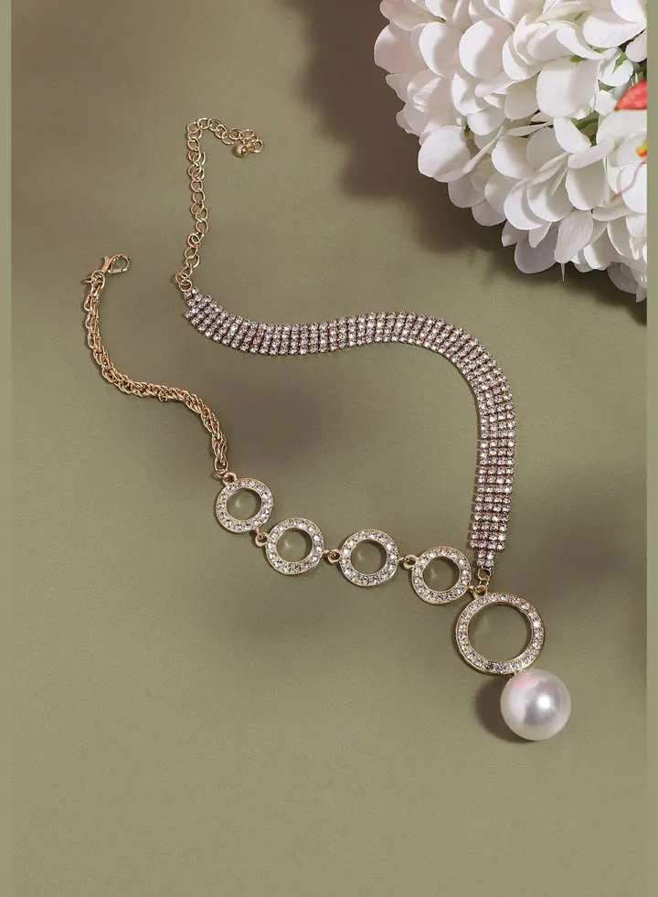 Gold Plated Designer Western Wear Necklace For Women