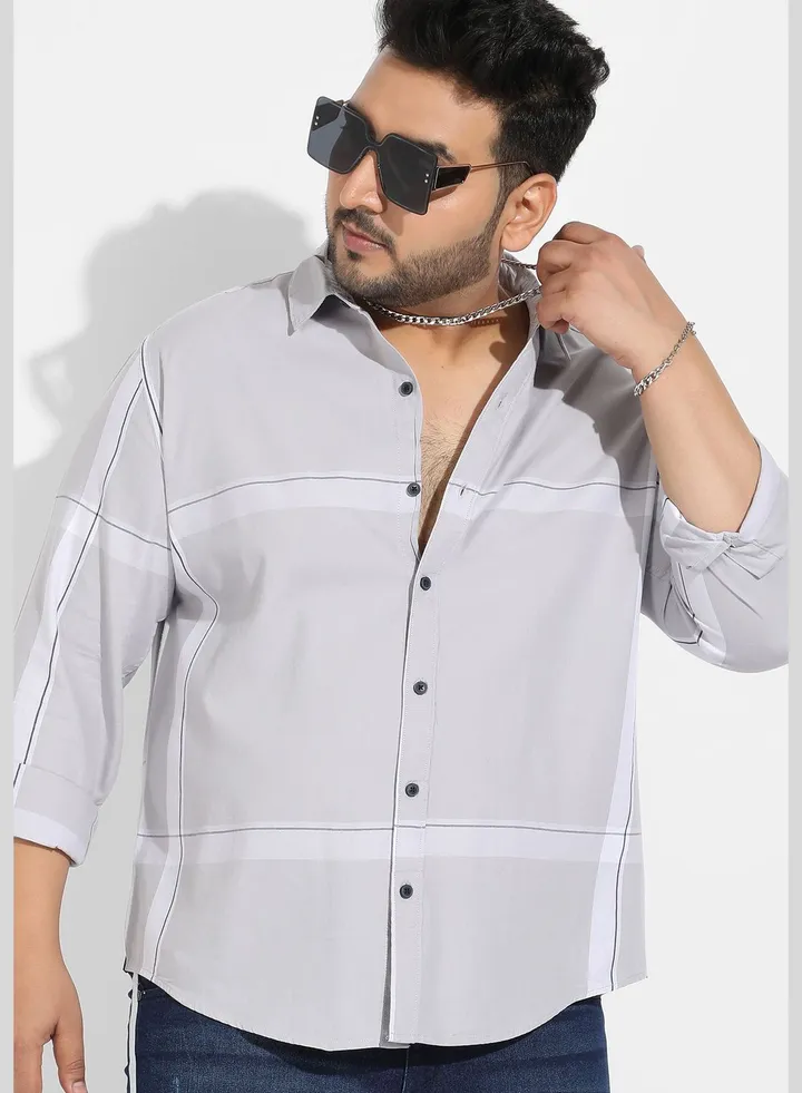 Plaid Spread Collar Long Sleeve Shirt