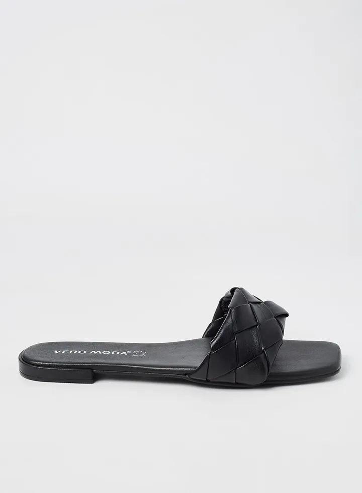 Leather Flat Sandals
