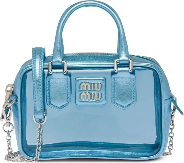 Metallic-Effect Transparent Mini Bag