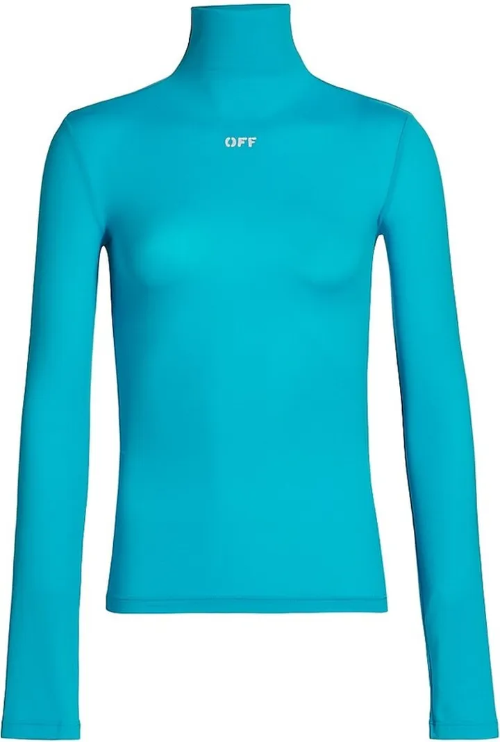 Stamp Logo Second Skin Turtleneck
