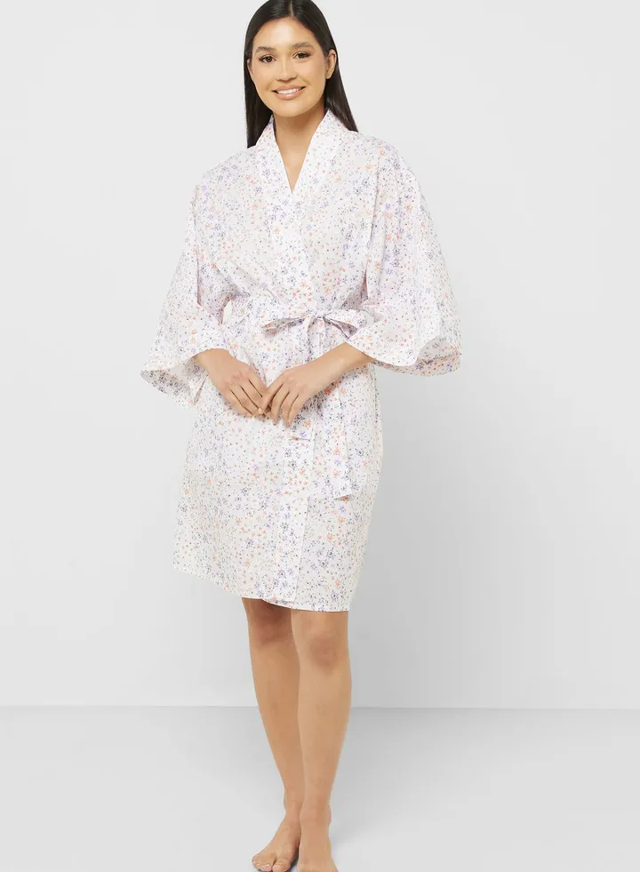 Tie Detail Robe