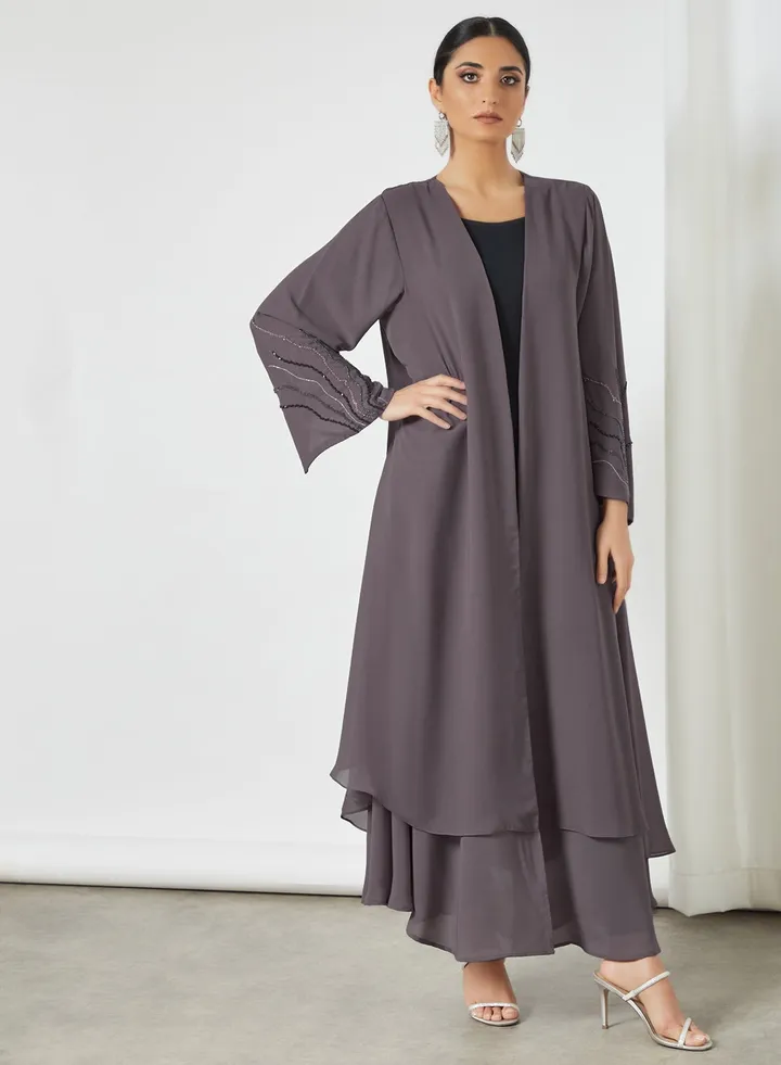 Embellished Sleeve Abaya