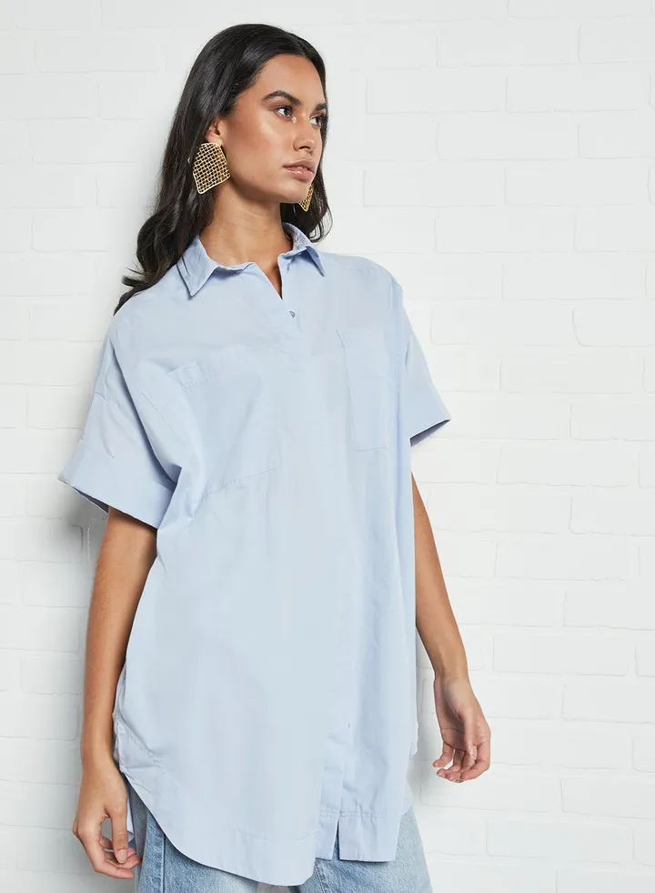 Oversized Shirt Dress