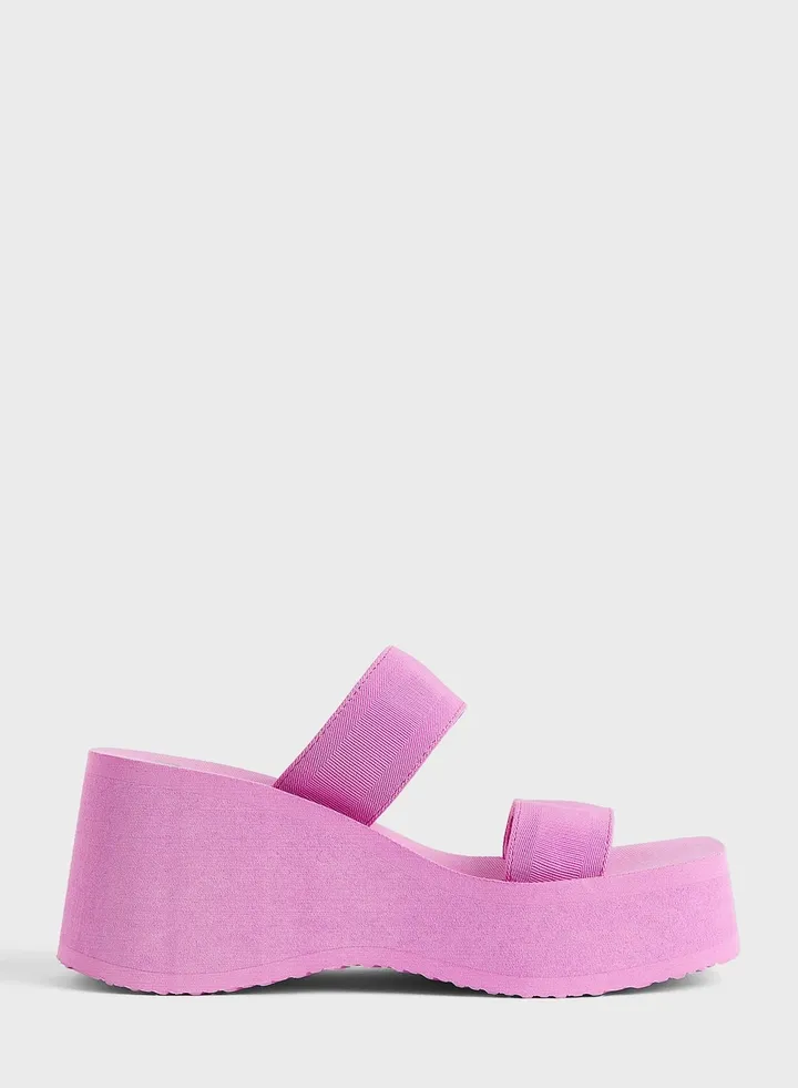 Wedge-Heeled Mules