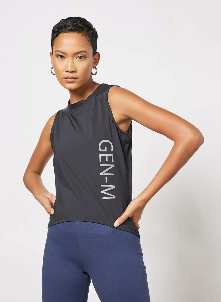 Crew Neck Sleeveless Top