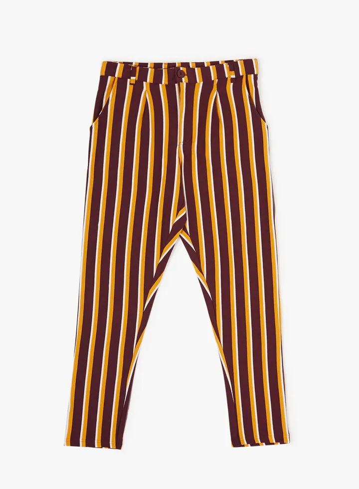 Striped French Terry Trousers