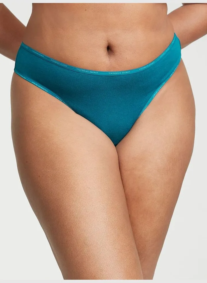 Mini Logo Cotton Thong Panty