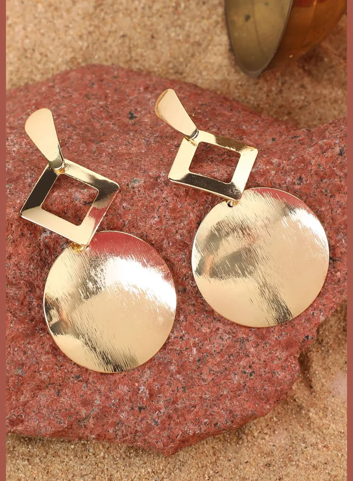Gold Plated Designer Casual Drop Earring For Women