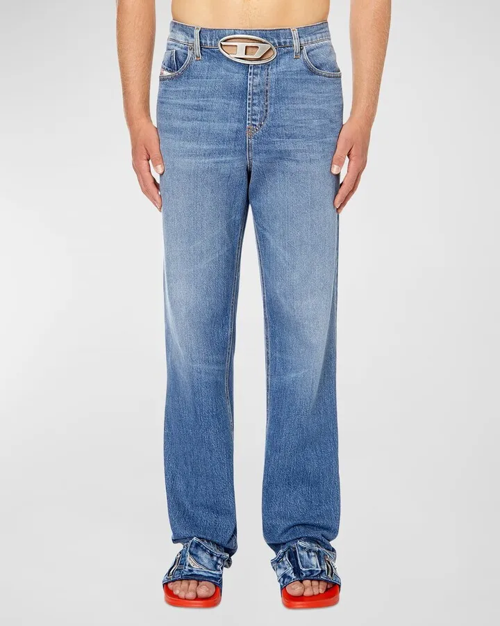 Men's 1955-Fsc2 Oval D Straight-Leg Jeans