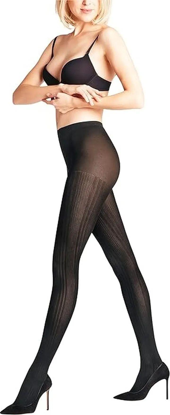 Falke Prime Ribbed Tights (Black) Hose
