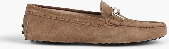 Double T suede loafers