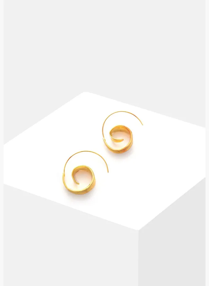 Gold Plated Designer Drop Earrings