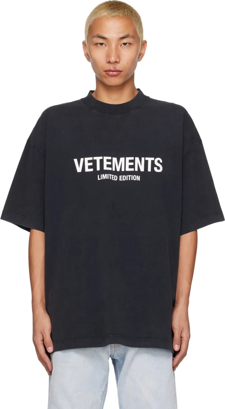 VETEMENTS Black 'Limited Edition' T-Shirt