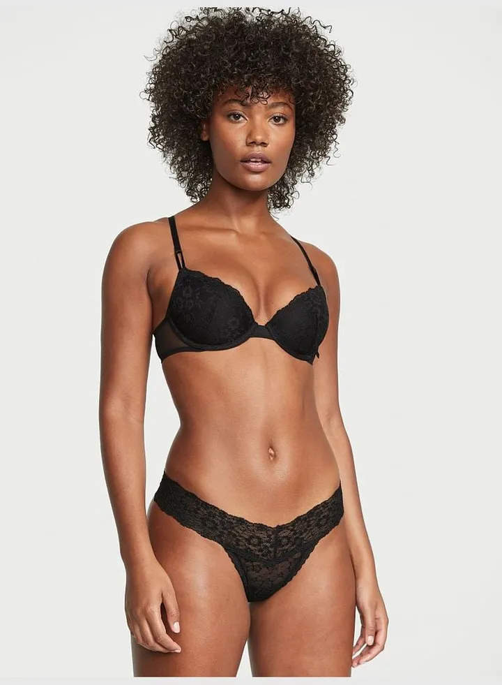 Posey Lace Lace-Up Thong Panty