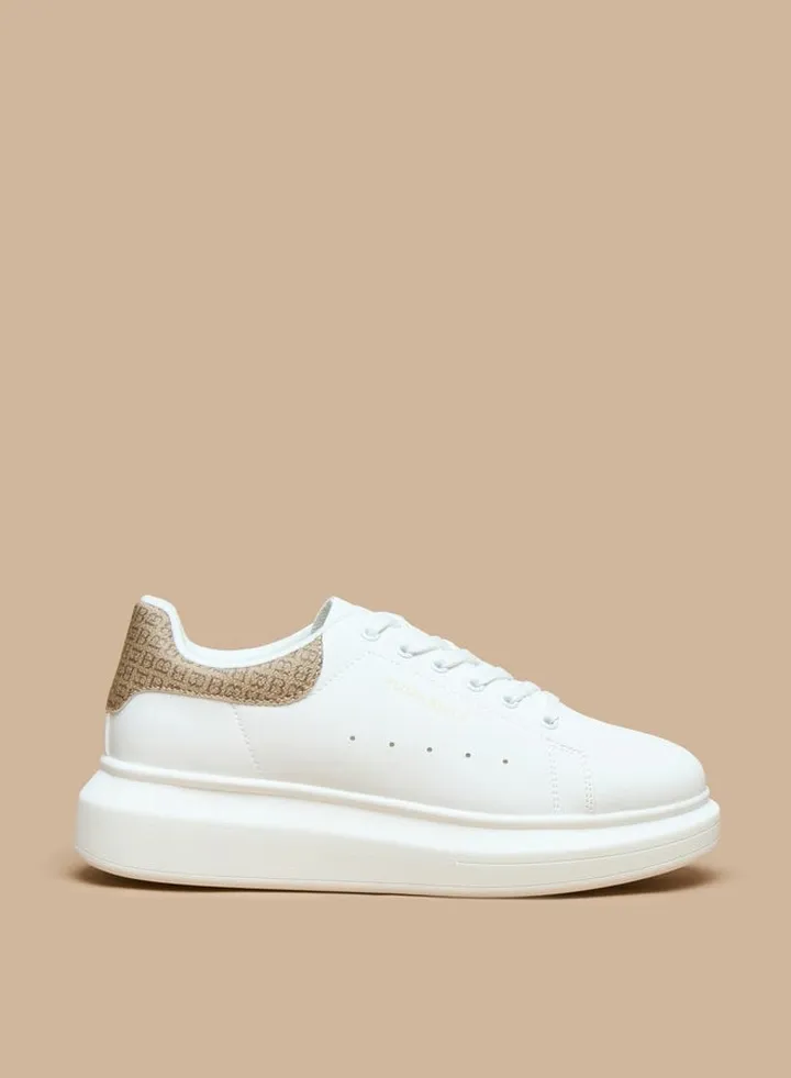 Women's Solid Lace-Up Sneakers