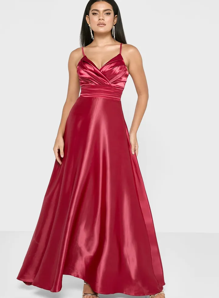 Strappy Satin Dress