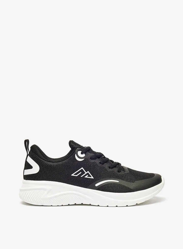 Womens Logo Print Lace-Up Sports Shoes