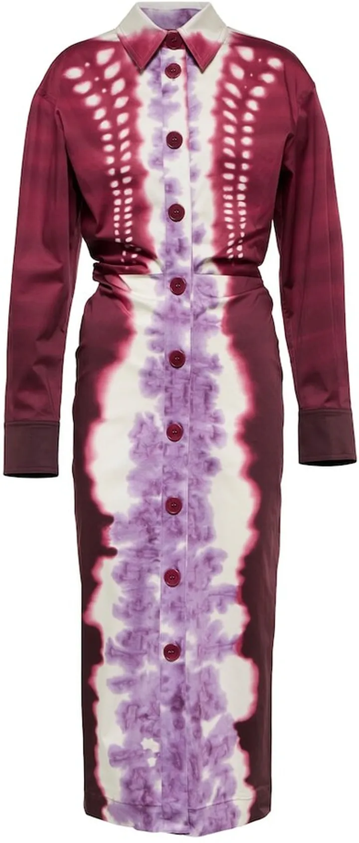 Ariadne tie-dye shirt dress