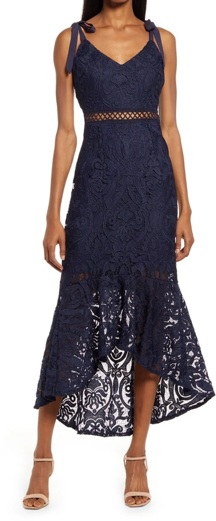 Won Your Heart Embroidered Lace Dress