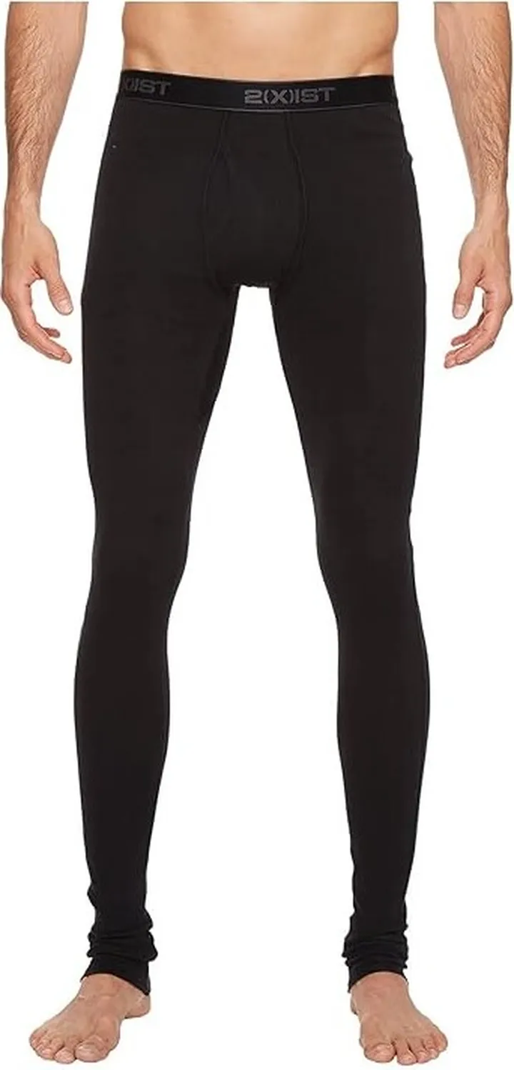 2(X)IST Essentials Long John Underwear (Black) Men's Casual Pants