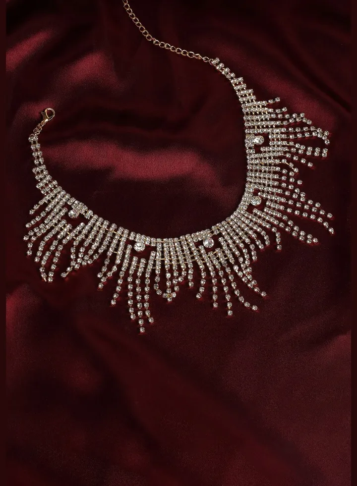 Gold Plated Pearls Party Bracelet For Women
