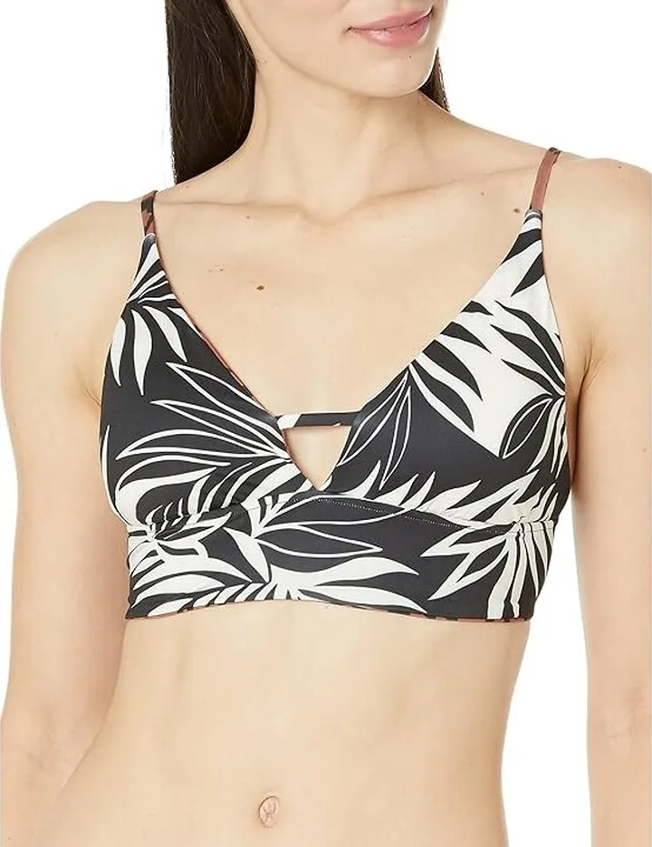 Billabong Spotted In Paradise Reversible V-Neck Cami Bikini Top (Multi) Women's Swimwear