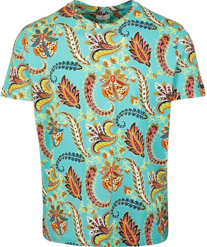 Etro Paisley-Print Crewneck T-Shirt