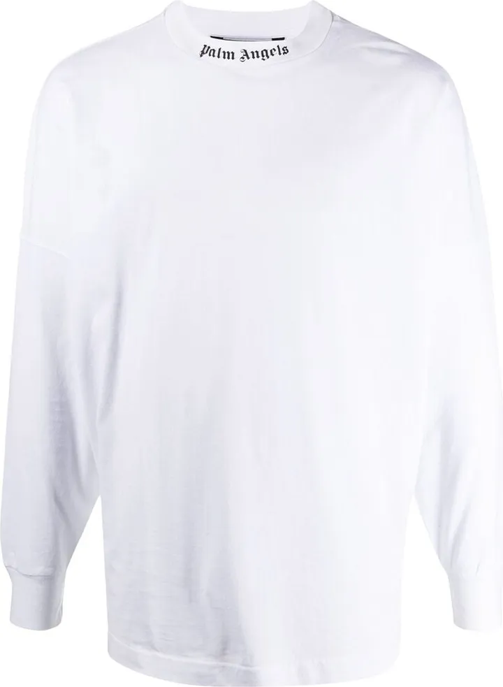printed logo long-sleeved T-shirt