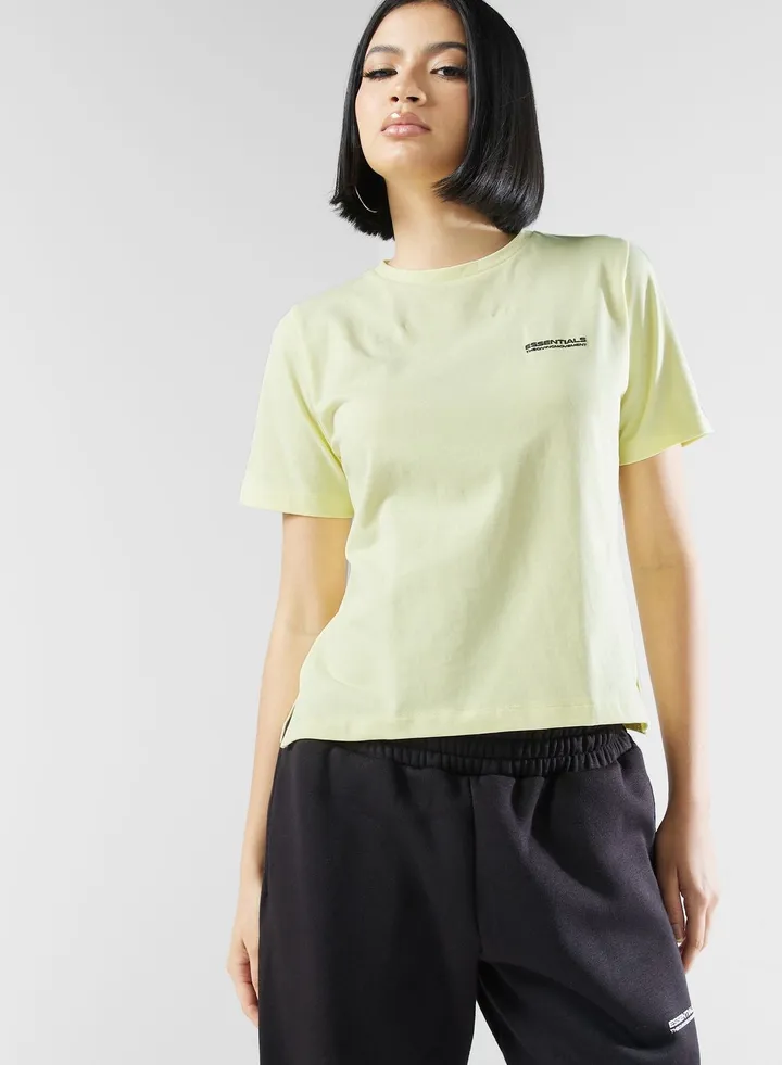 Regular Logo Space Printed T-Shirt