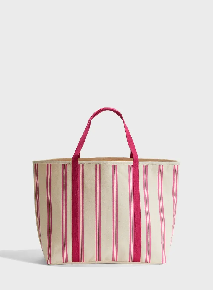 Cotton Canvas Beach Bag