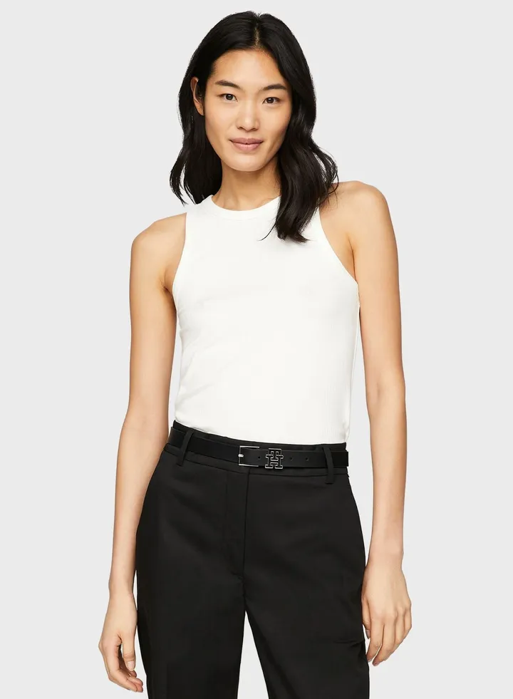 Ribbed Knitted Tank Top