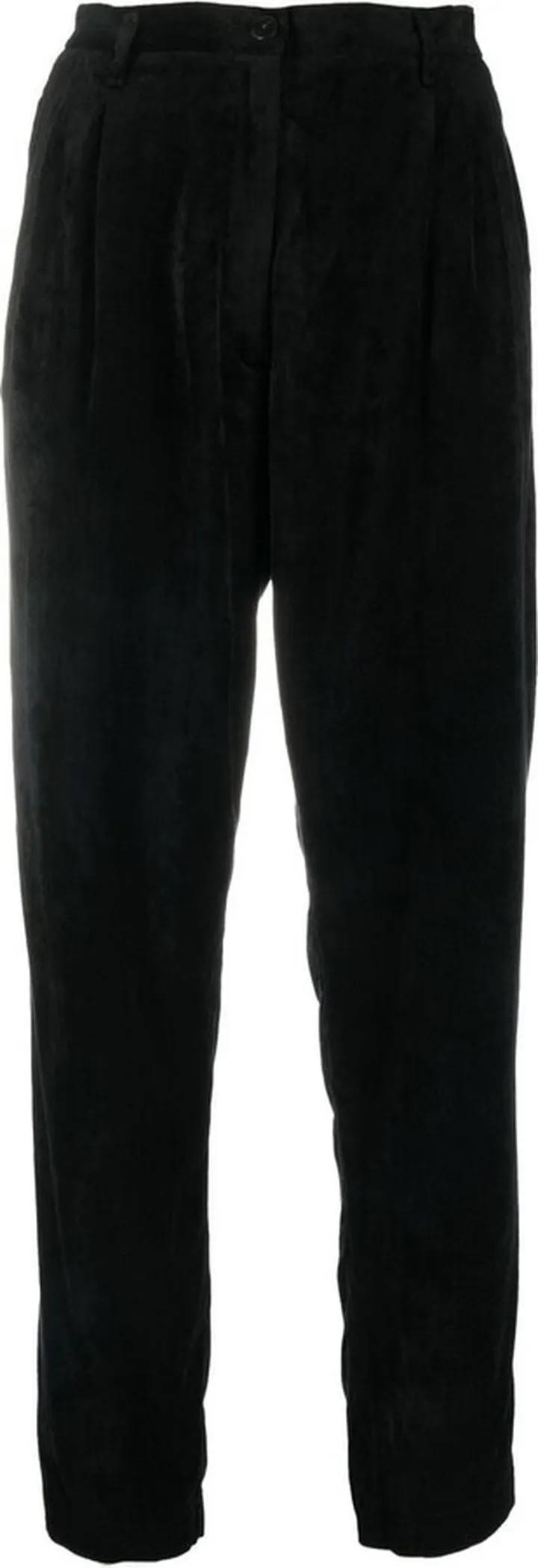 Velvet Straight-Leg Trousers