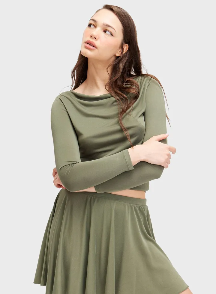 Tiered High Waist Skirt