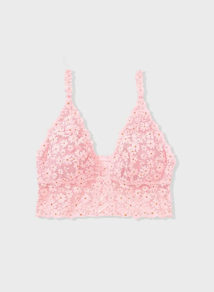Daisy Lace Padded Bralette Bra