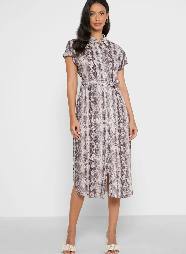Belted Shirt Dress