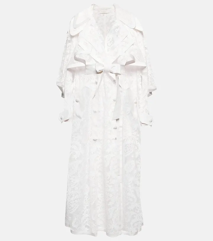 Wonderland lace trench coat