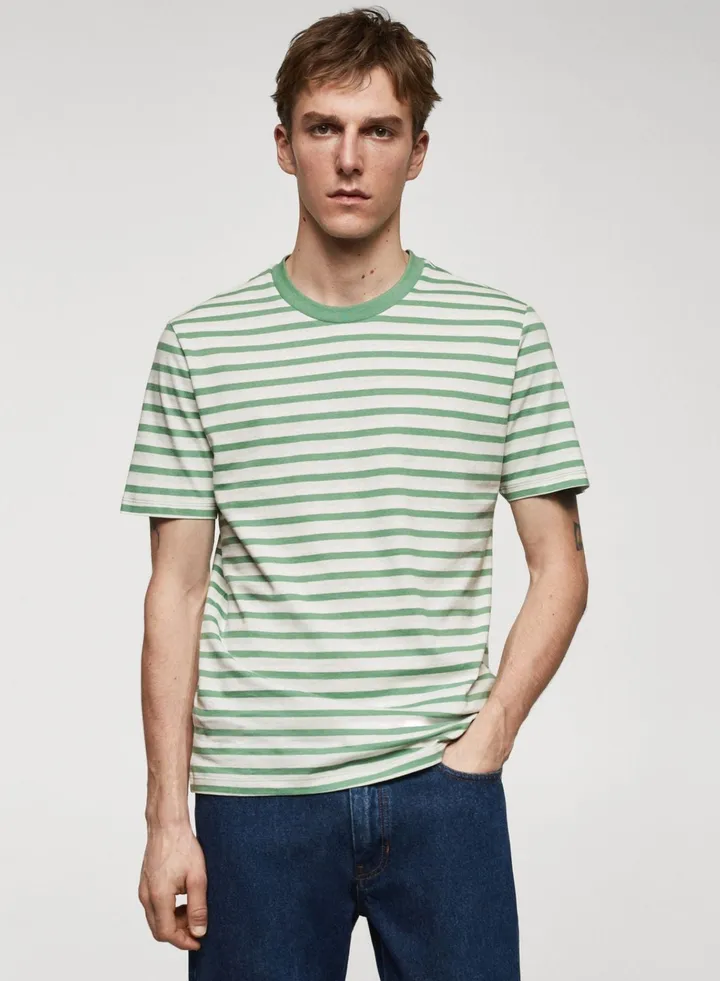 Stripe Crew Neck T-Shirt
