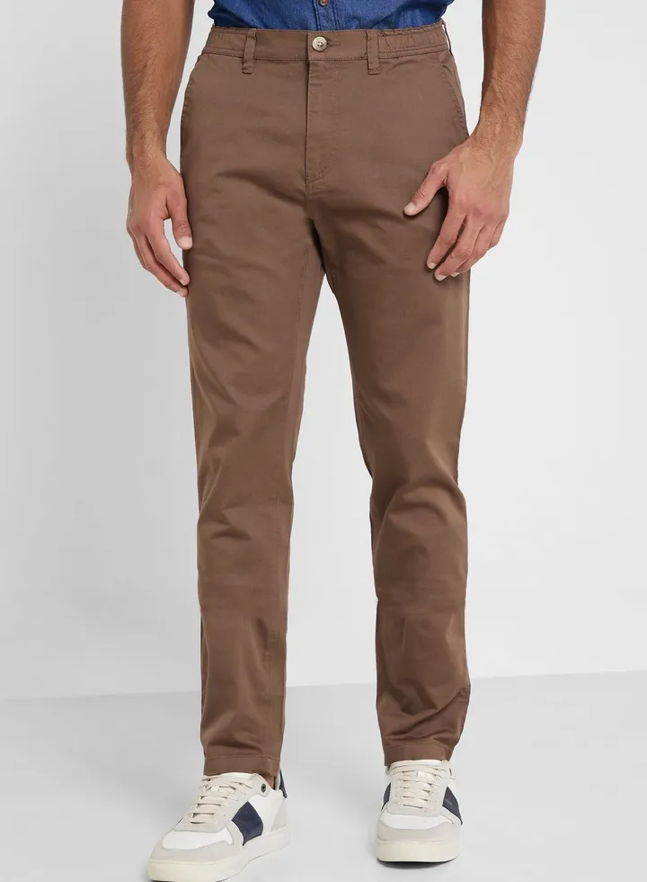 Thomas Scott Men Mid-Rise Classic Slim Fit Trousers