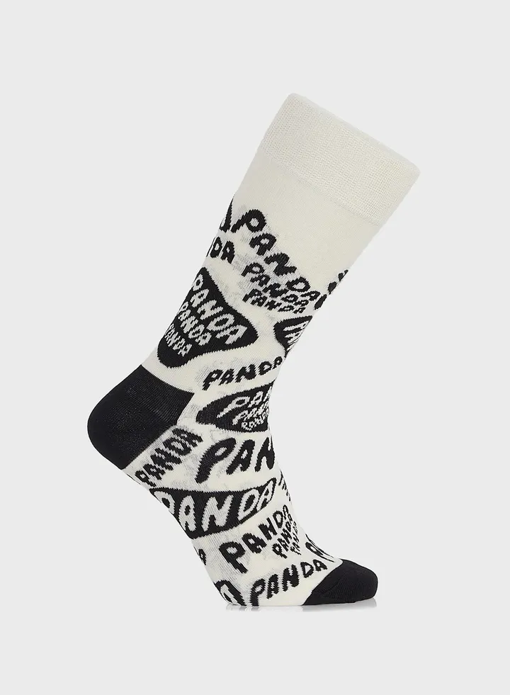 Panda Print Socks