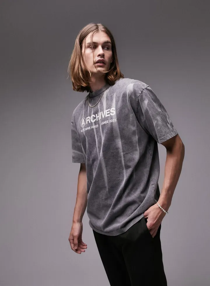 Graphic Oversize Crew Neck T-Shirt