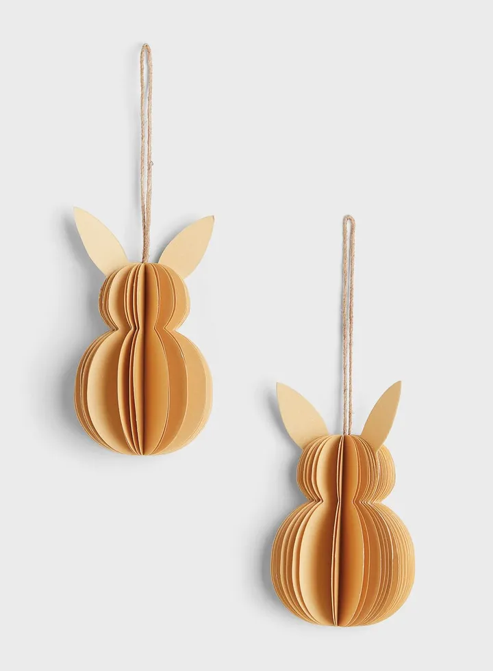 2-Pack Paper Easter Decorations