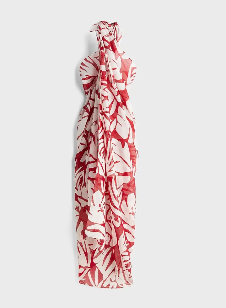 Floral Tie Detail Beachwear