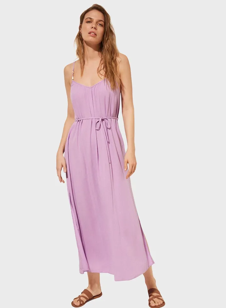 Strappy Tie Detail Beach Dress
