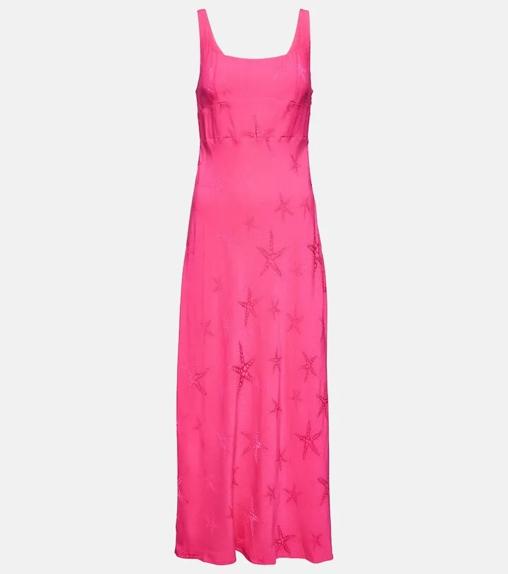 Benedict jacquard crepe midi dress