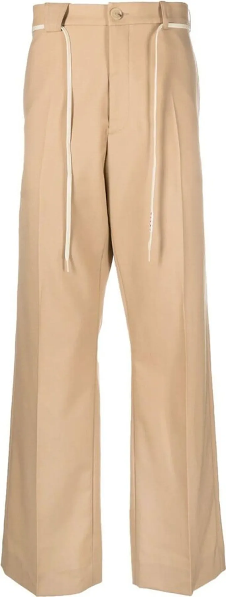 Wide-Leg Shoe-Lace Trousers