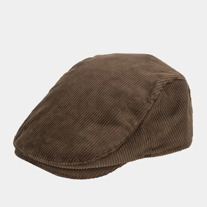 Corduroy Plaid Lining Driver Cap