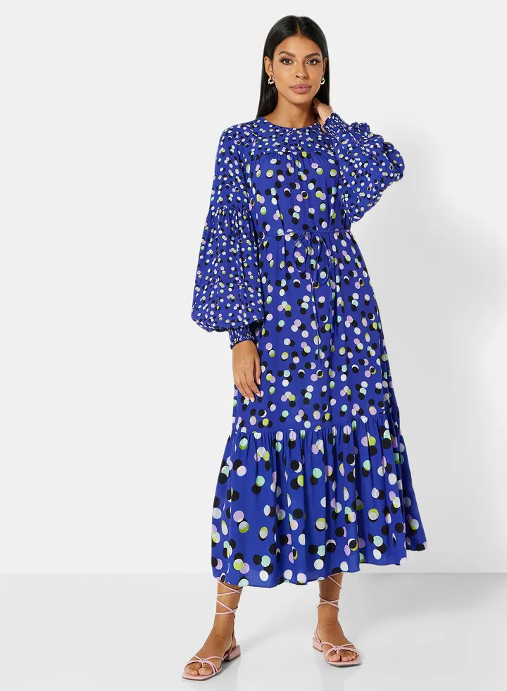Printed Midi Dress